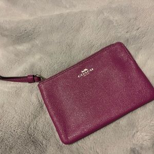 Coach pink wristlet